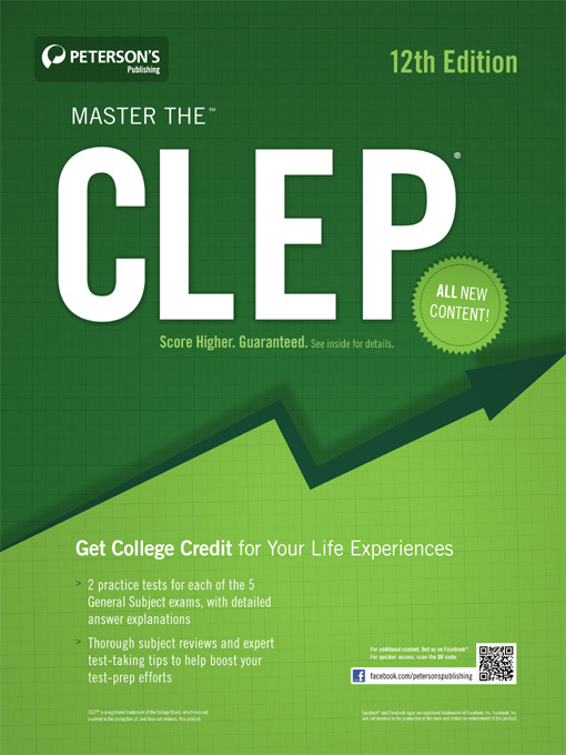 Title details for Master the CLEP by Peterson's - Wait list